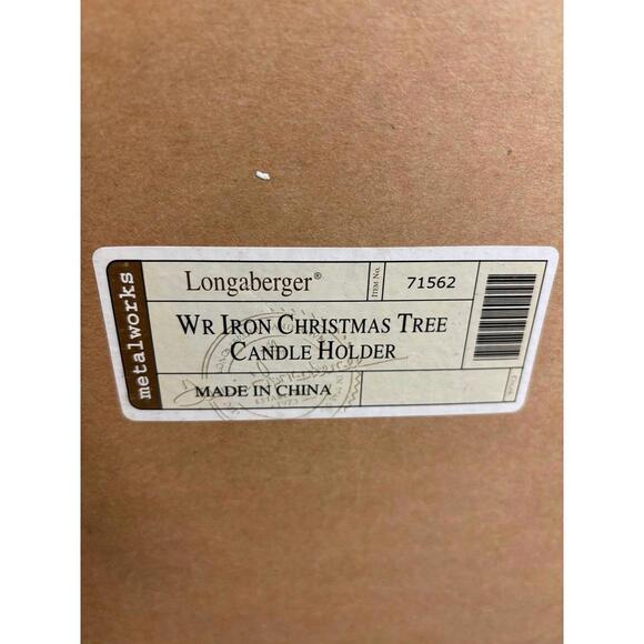 Longaberger Wrought Iron Christmas Tree Candle Holder - Picture 2 of 5